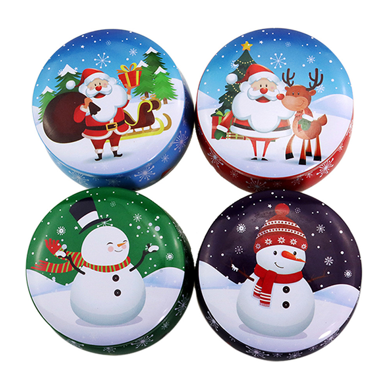 Coffee Tea Spices - Mini Christmas Metal Tin Jars Coffee