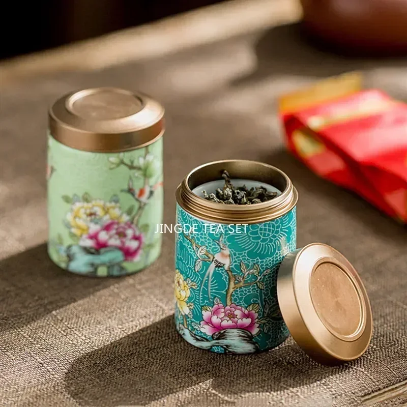 Coffee Tea Spices - Boutique Ceramic Tea Tins Household Storage