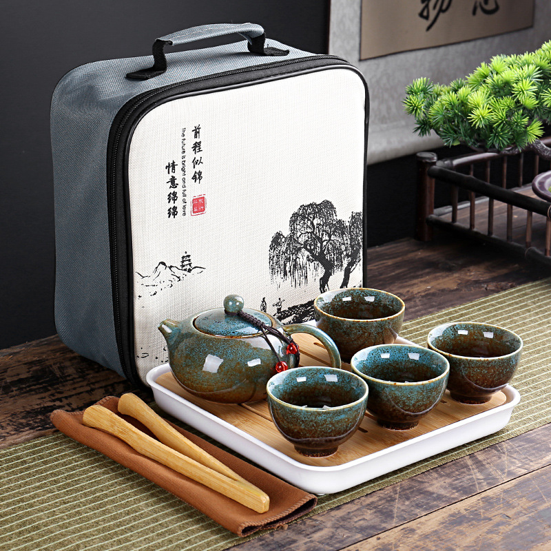 Gongfu Tea Set - With Travelling Bag 4 Cups Chinese