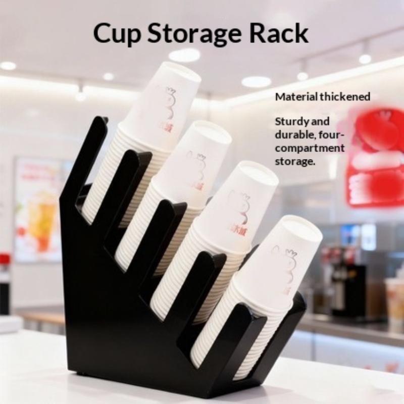 Coffee Tea Paper Cups - New·Plastic Paper Cup Storage Rack 4