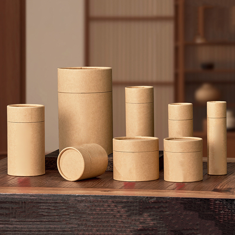 1PCS New Kraft Paperboard Tube - огляд і ціна Coffee Tea Gift