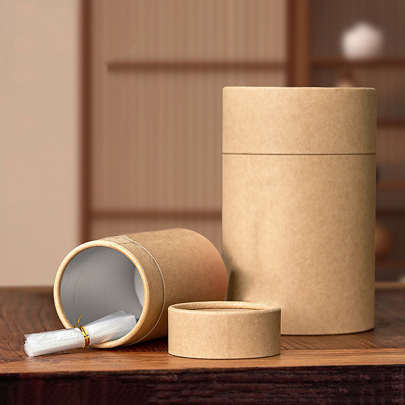 1PCS New Kraft Paperboard Tube - огляд і ціна Coffee Tea Gift