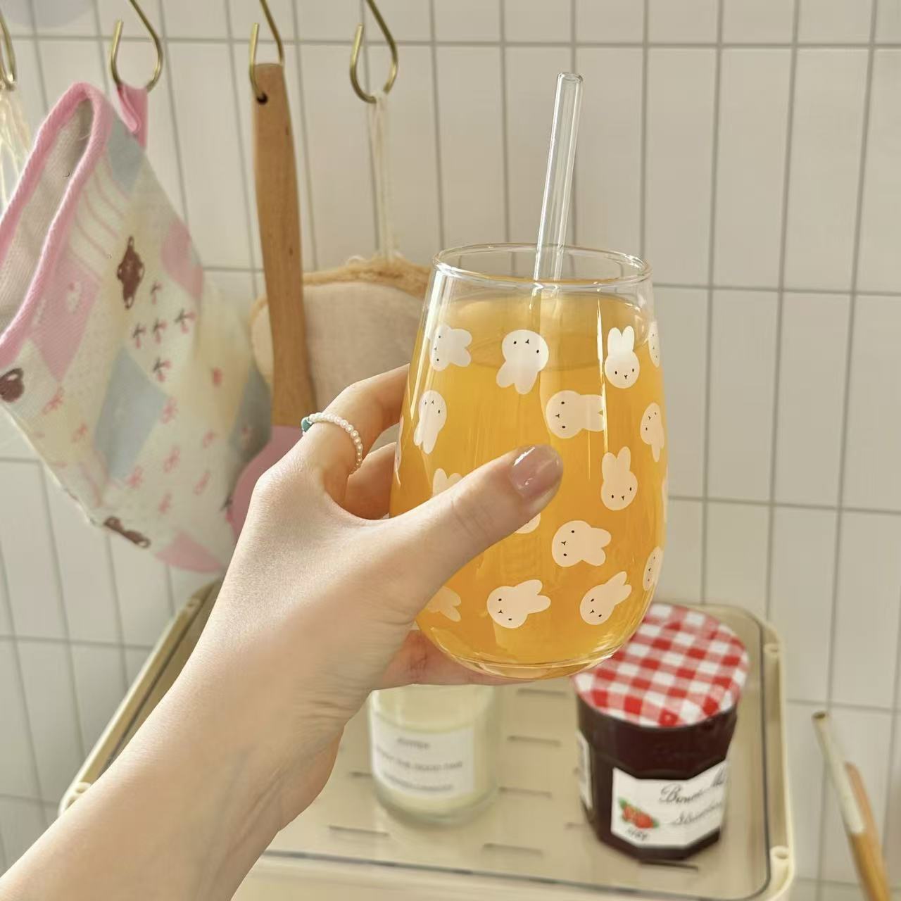 Cute Miffy Rabbit Printed Glas - огляд і ціна Coffee Tea Gift