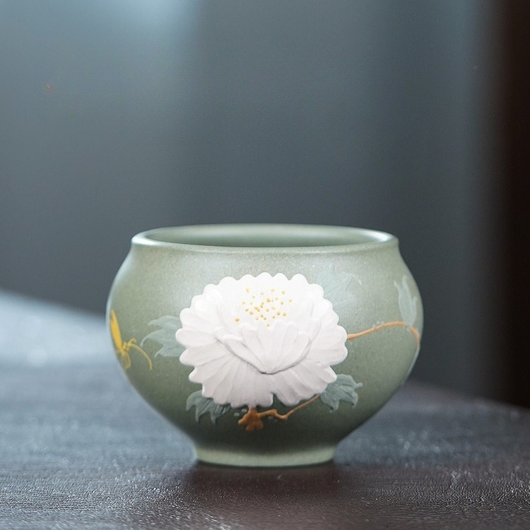 Yixing Zisha Handmade Peony Ar - огляд і ціна Gongfu Tea Set