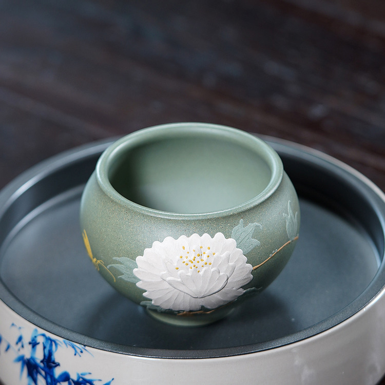 Yixing Zisha Handmade Peony Ar - огляд і ціна Gongfu Tea Set