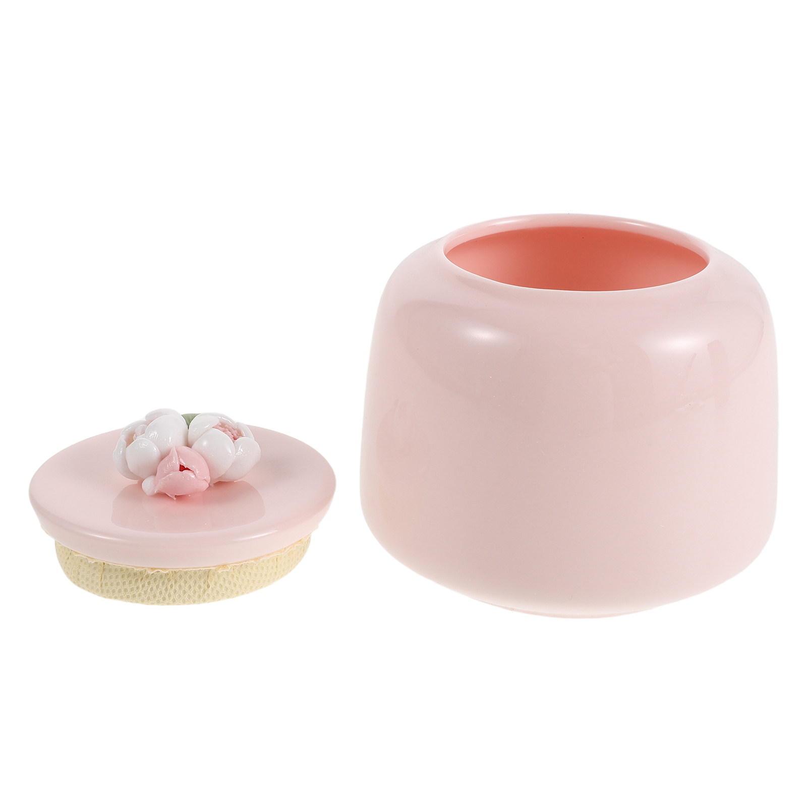 Ceramic Tea Jar Pink Porcelain - огляд і ціна Coffee Tea And Bean Leaf