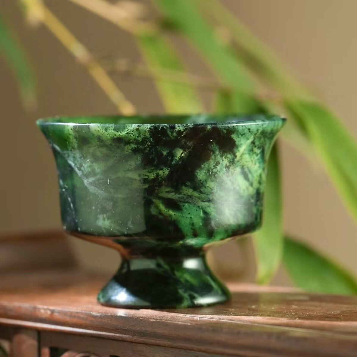 Natural Green Jade Teacup Ston - огляд і ціна Gongfu Tea Set