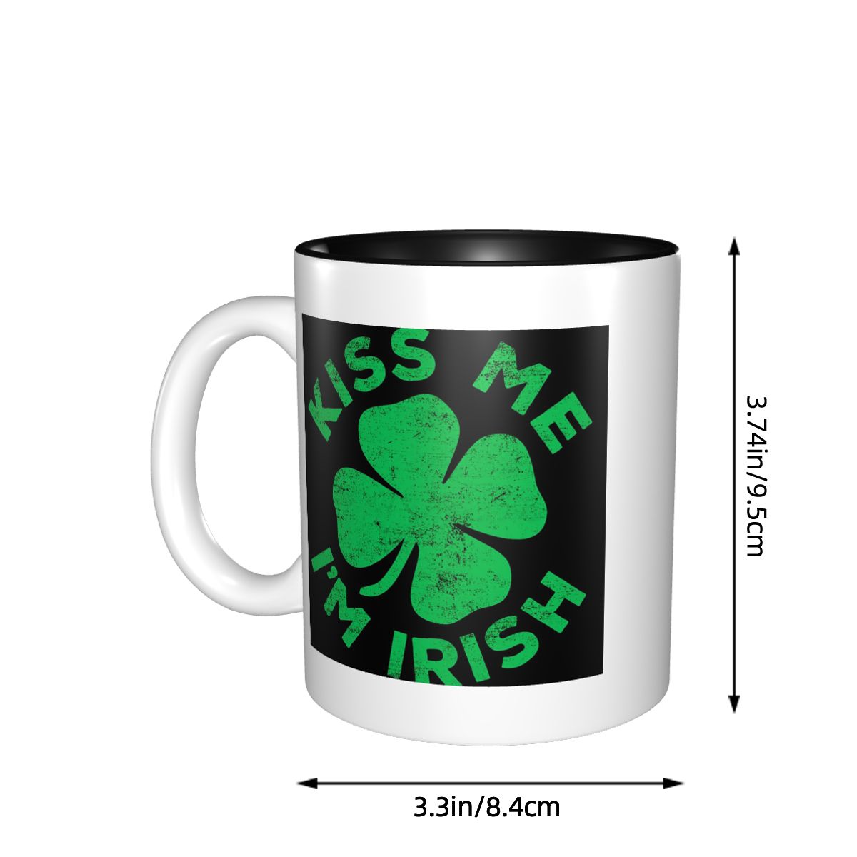 Kiss Me I'm Irish Mug Funny Ce - огляд і ціна Coffee Tea And Me