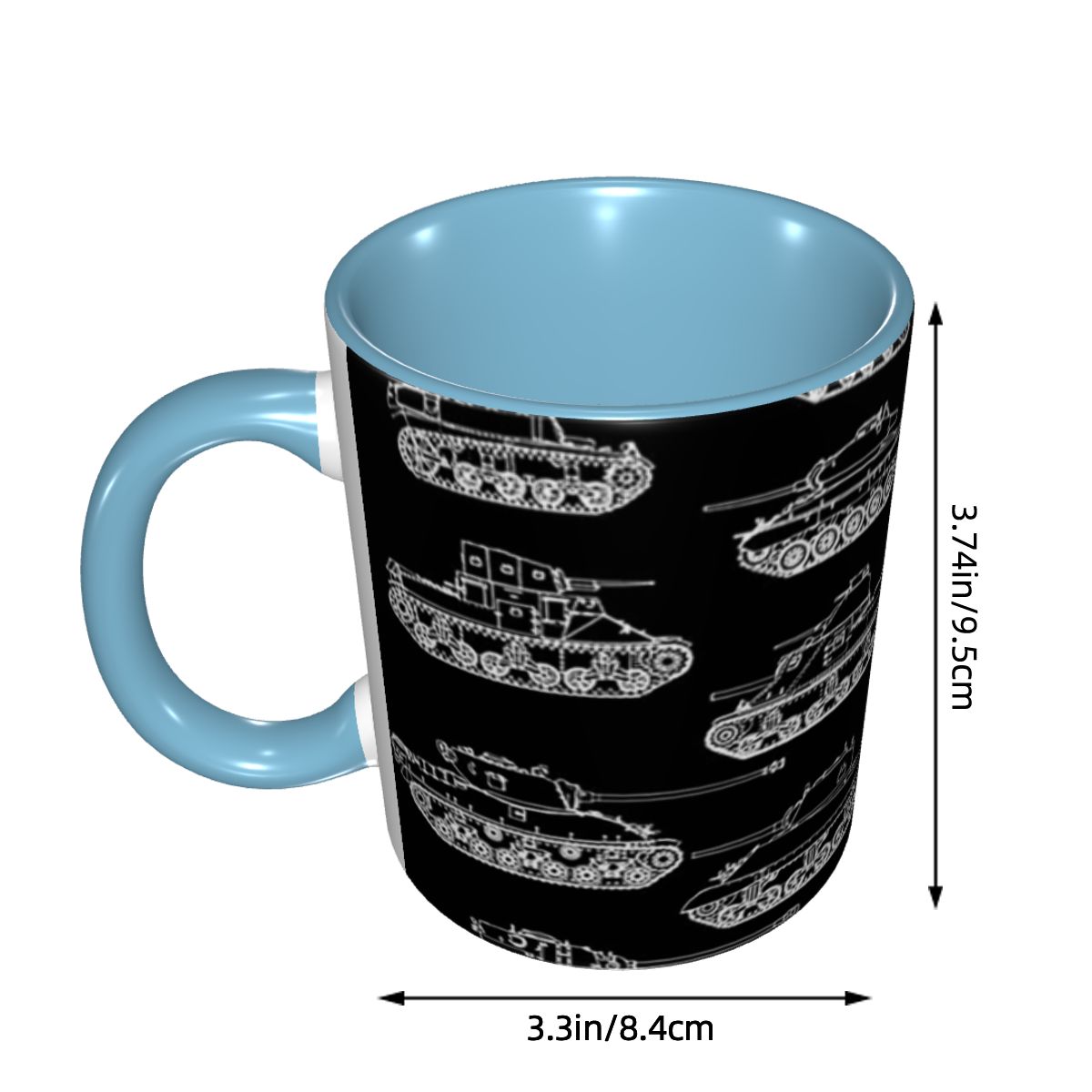 US Tanks Of World War II Mug F - огляд і ціна Coffee Tea World