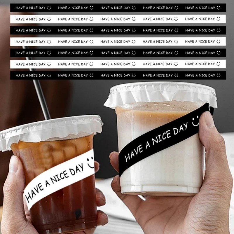 100Pcs HAVE A NICE DAY Smile F - огляд і ціна Coffee Tea Paper Cups