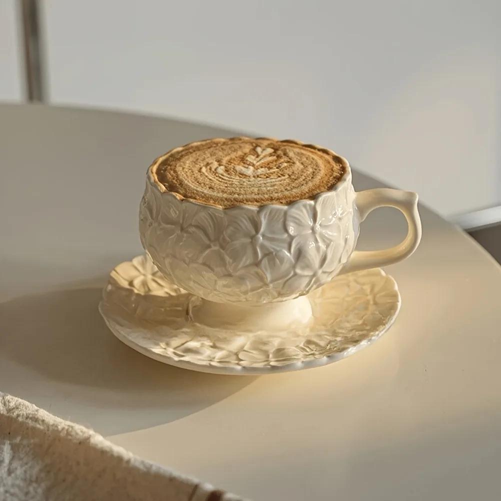 French Cream Relief Coffee Cup - огляд і ціна Coffee Tea Gift
