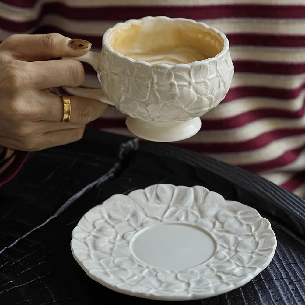French Cream Relief Coffee Cup - огляд і ціна Coffee Tea Gift
