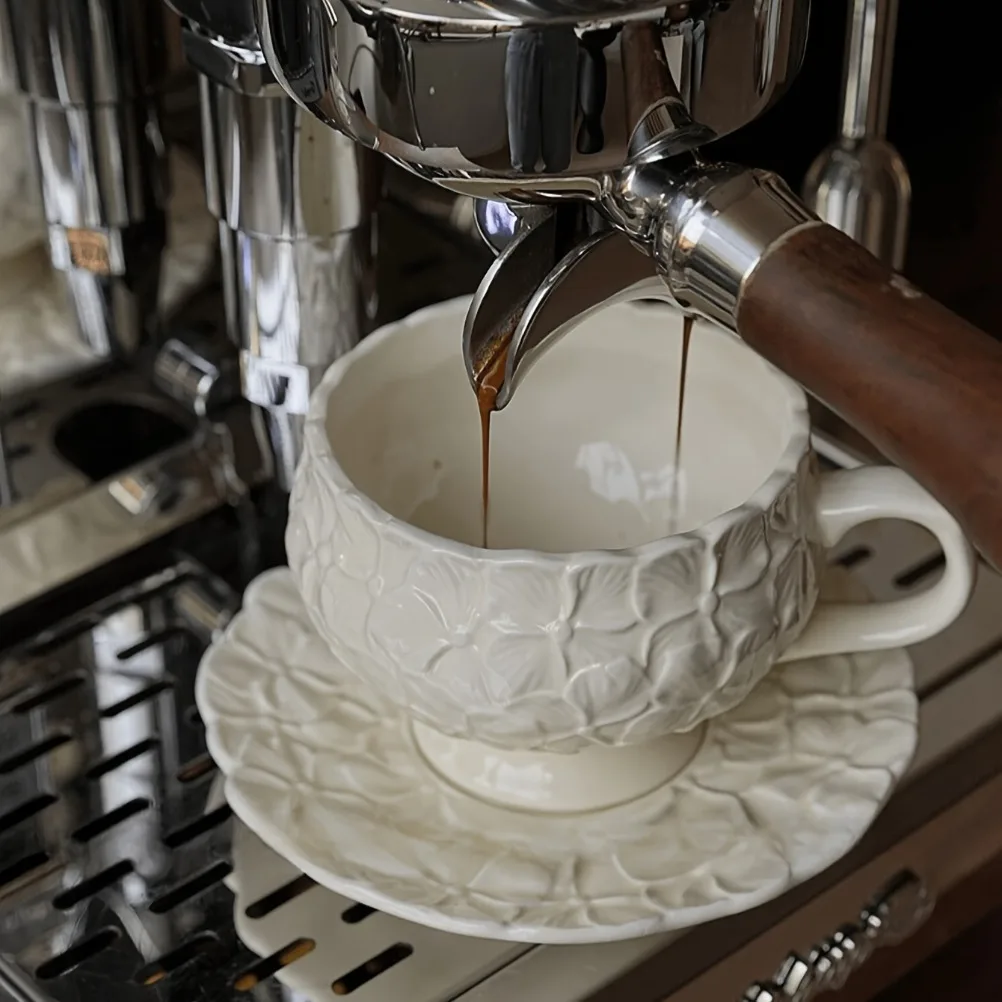 French Cream Relief Coffee Cup - огляд і ціна Coffee Tea Gift