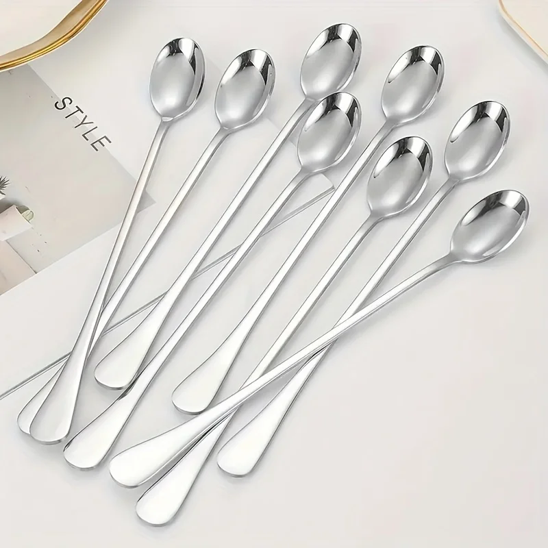 Stainless Steel 1/10pcs Long H - огляд і ціна Tea Coffee Utensils