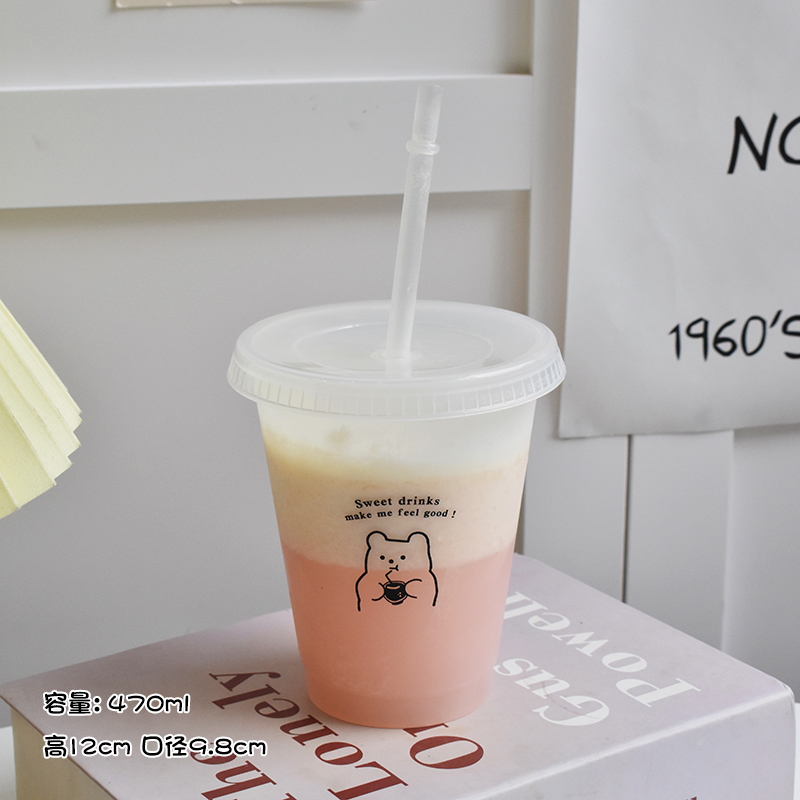 Plastic Water Bottle Cute Coff - огляд і ціна Coffee Tea Equipment