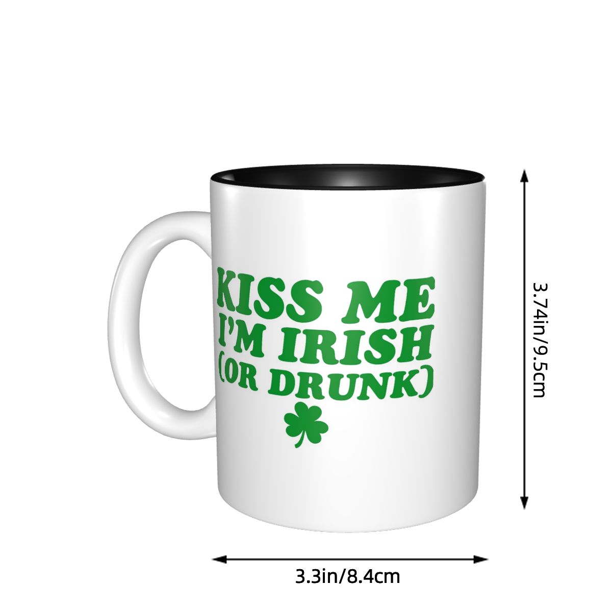Kiss Me I'm Irish Mug Funny Ce - огляд і ціна Coffee Tea And Me