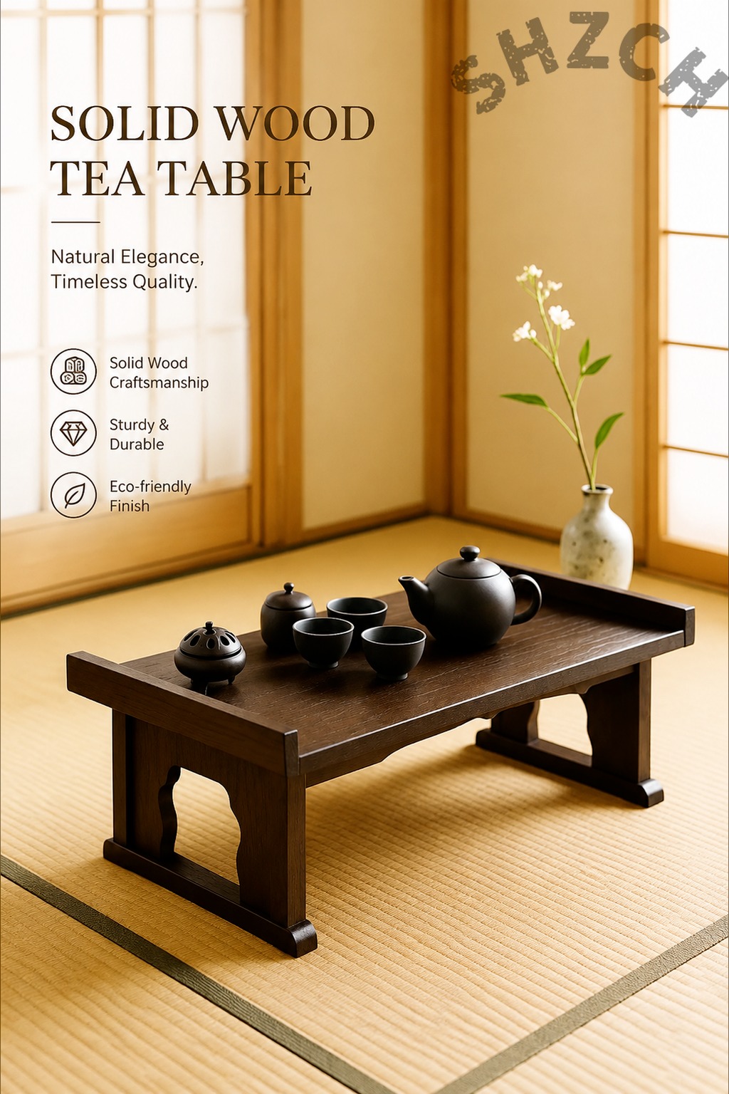 Foldable Low Wooden Tea Table  - огляд і ціна Coffee Or Tea Please