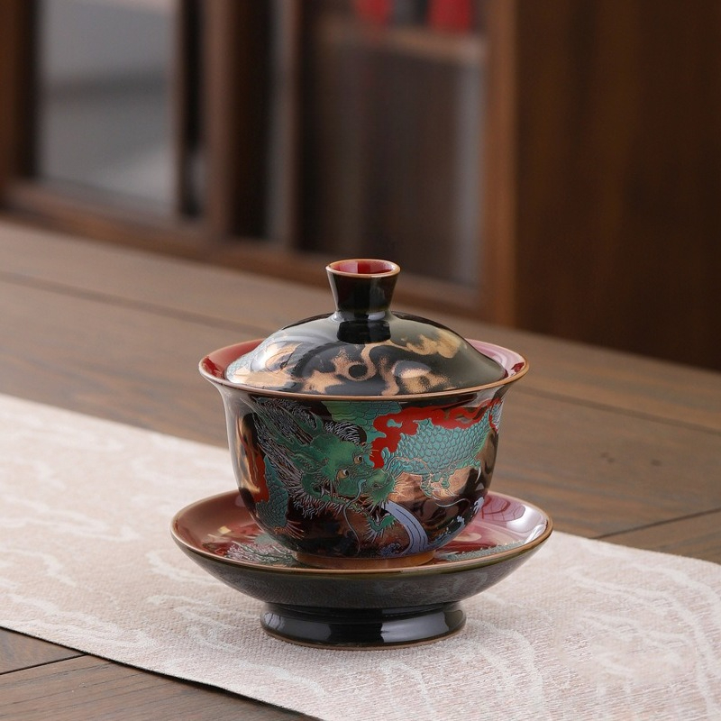 Creative Retro Ceramic Gaiwan  - огляд і ціна Gongfu Tea Set
