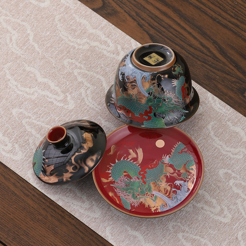 Creative Retro Ceramic Gaiwan  - огляд і ціна Gongfu Tea Set