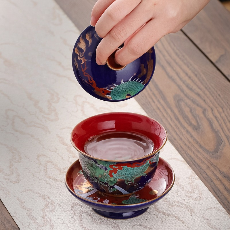 Creative Retro Ceramic Gaiwan  - огляд і ціна Gongfu Tea Set