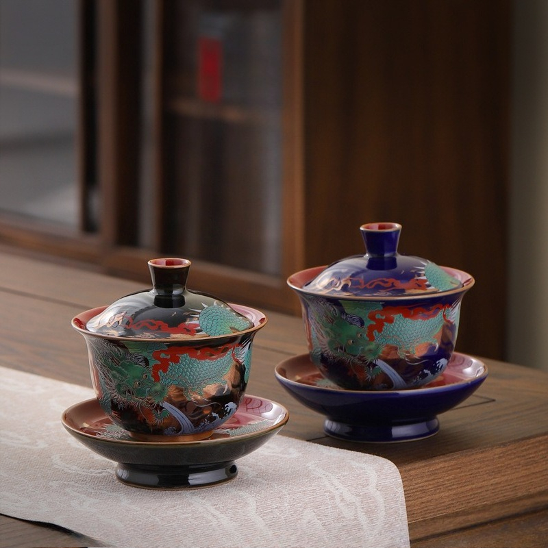 Creative Retro Ceramic Gaiwan  - огляд і ціна Gongfu Tea Set