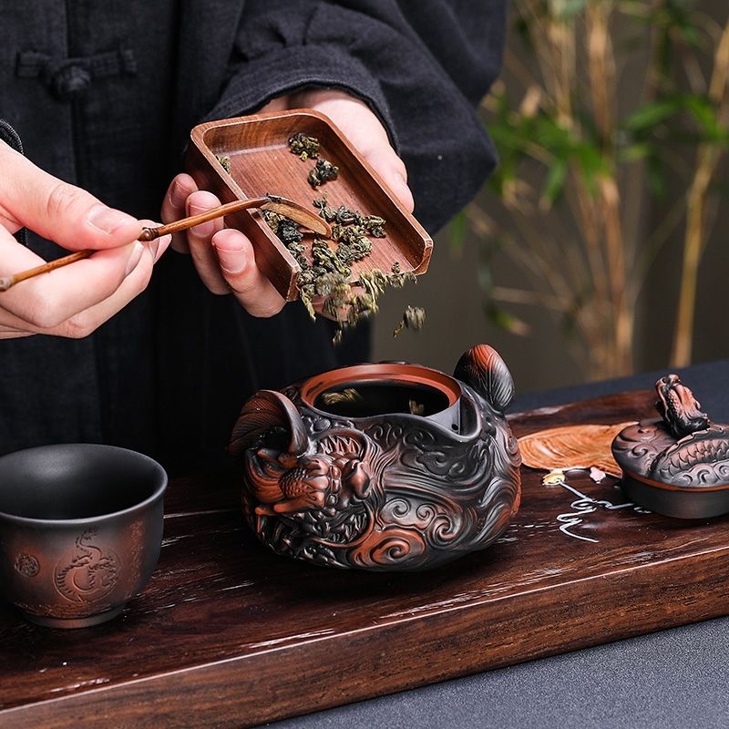 Chinese purple pottery handmad - огляд і ціна Gongfu Tea Set