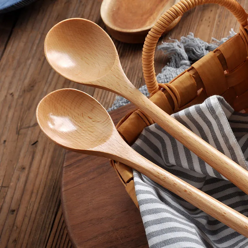 1pcs Wooden Spoon Tableware Ki - огляд і ціна Tea Coffee Utensils