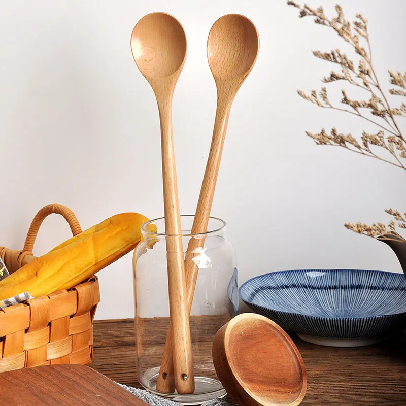 1pcs Wooden Spoon Tableware Ki - огляд і ціна Tea Coffee Utensils