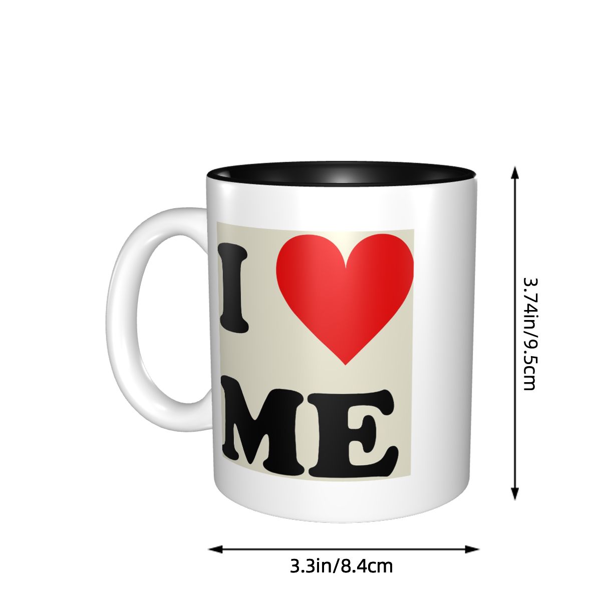 I Love Me Heart Mug Funny Cera - огляд і ціна Coffee Tea And Me