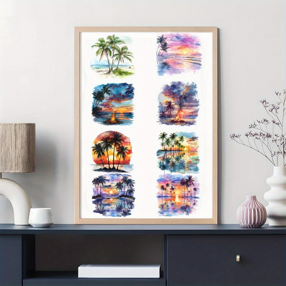 24Pcs/Set Summer Tropical Beac - огляд і ціна Coffee Tea Paper Cups
