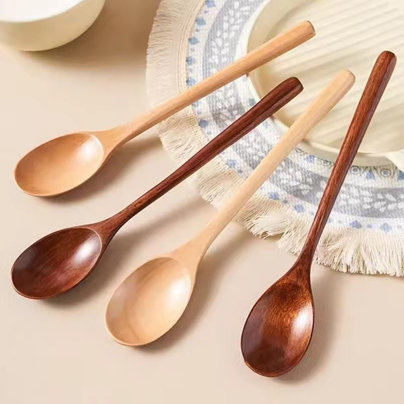 6pcs Wooden Spoon Tableware Ki - огляд і ціна Tea Coffee Utensils