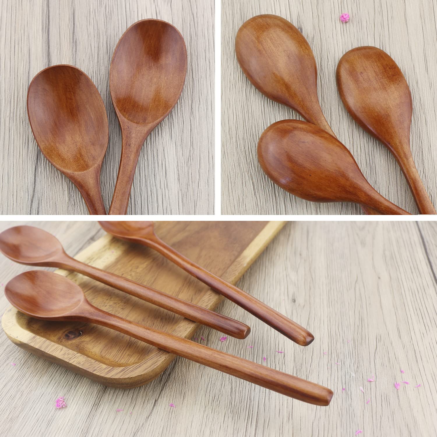 6pcs Wooden Spoon Tableware Ki - огляд і ціна Tea Coffee Utensils