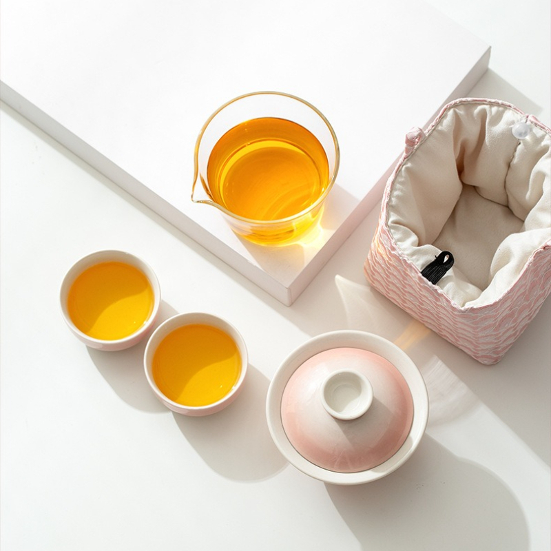 Plant Ash Glaze Gradient Trave - огляд і ціна Gongfu Tea Set
