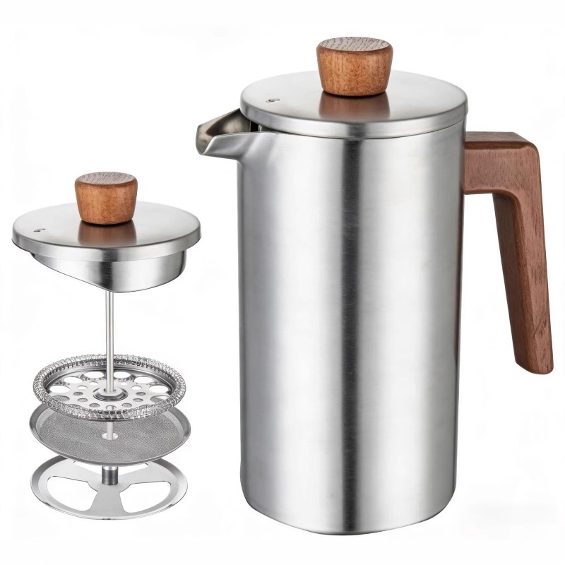 JUSTINLAU 1000ml Stainless Ste - огляд і ціна French Press Coffee & Tea