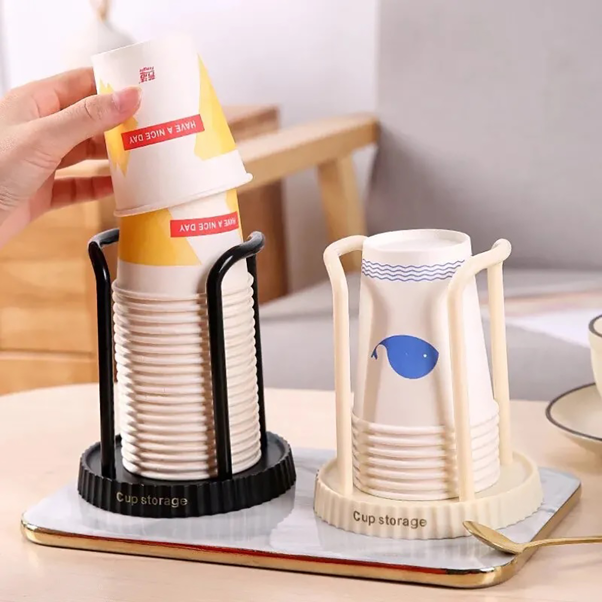 Minimalist Paper Cup Holder, H - огляд і ціна Coffee Tea Paper Cups