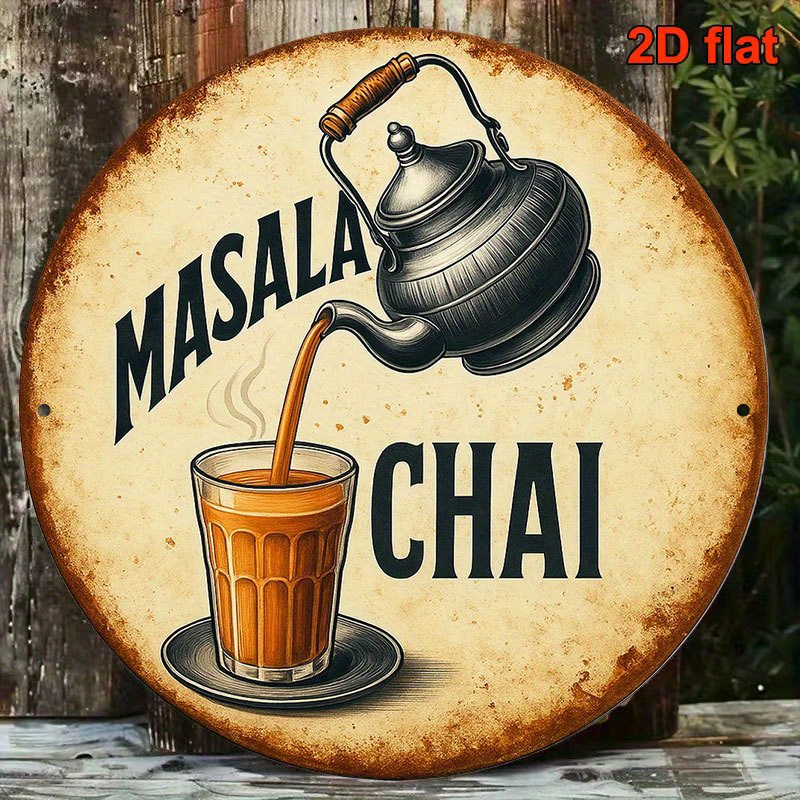 Masala Chai Metal Sign Vintage - огляд і ціна Coffee Tea Recipe