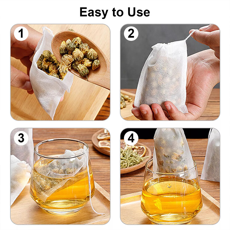 100PCS Non-woven Tea Bags Disp - огляд і ціна Coffee Tea Spices