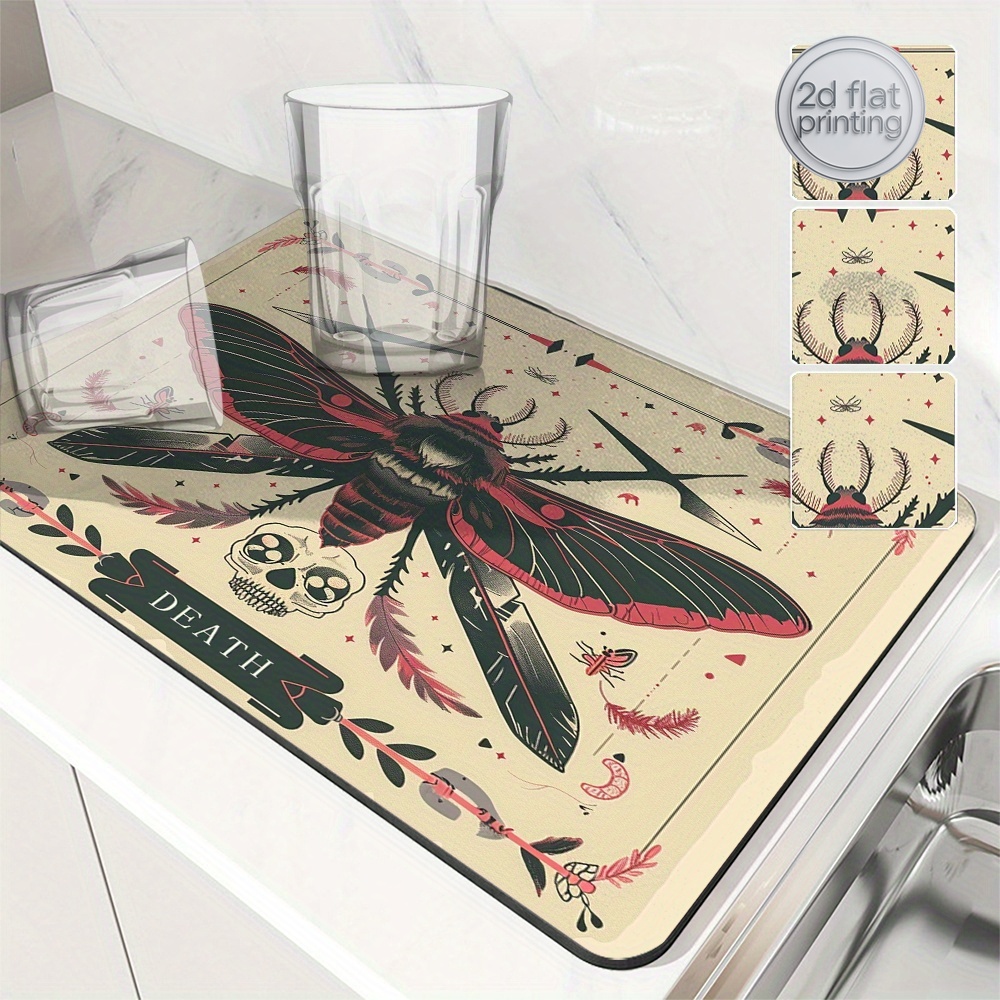 1pc  Card Moth Skull Gothic Ab - огляд і ціна Tea Coffee Utensils