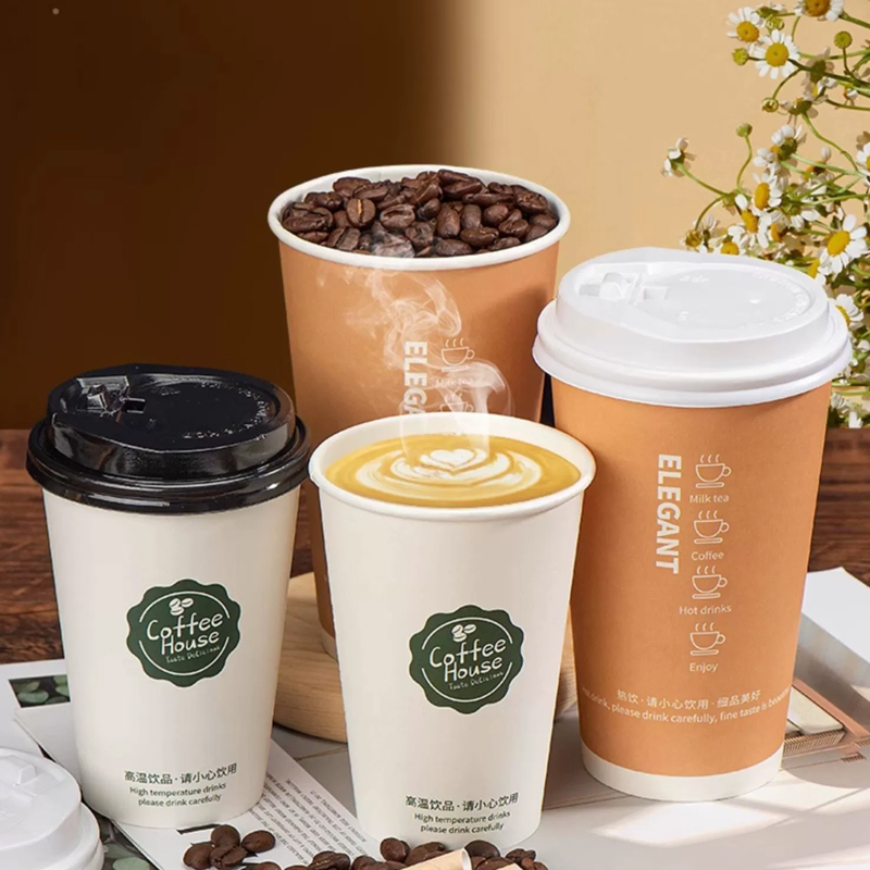 LOGO Custom Thickened Disposab - огляд і ціна Coffee Tea Paper Cups