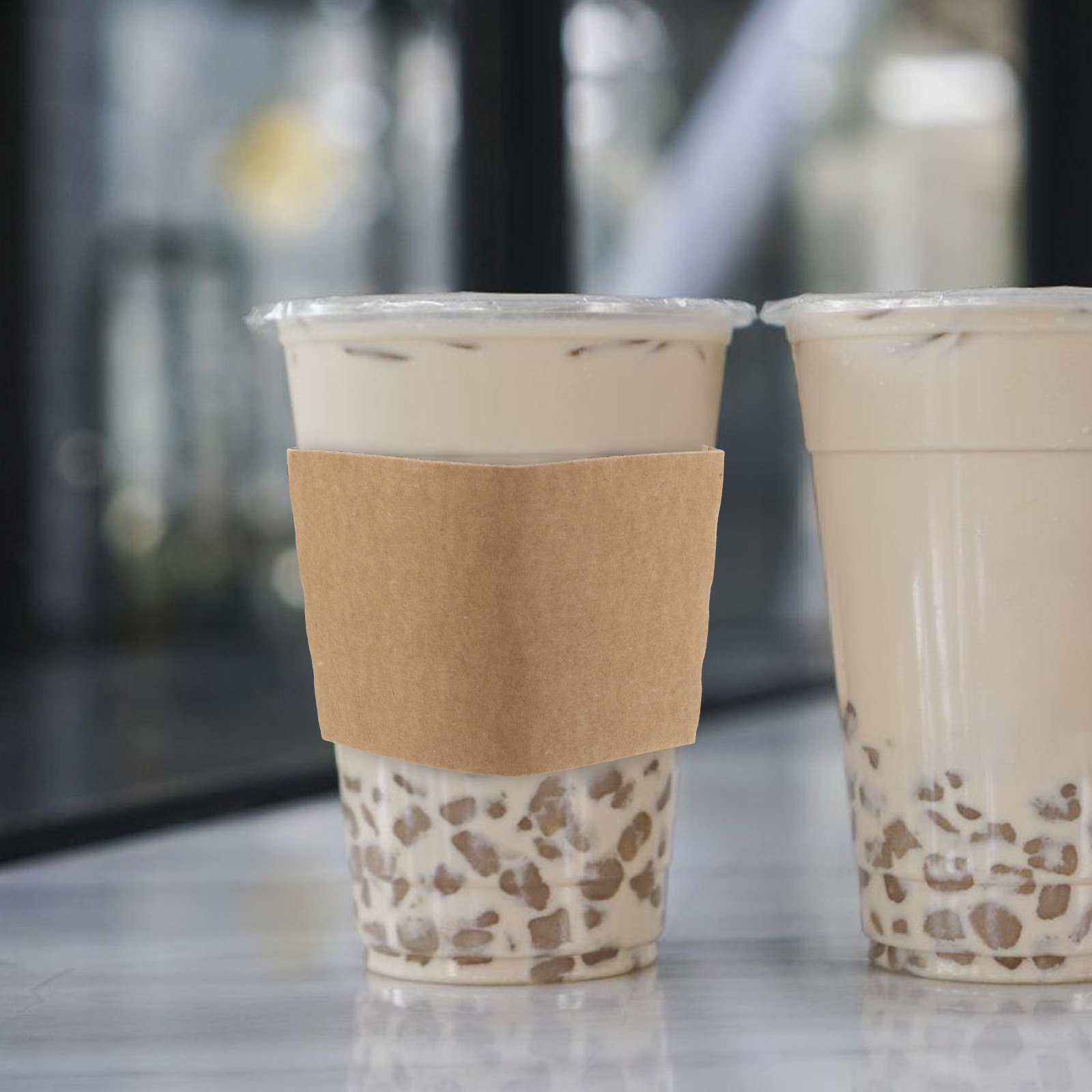 100Pcs Kraft Paper Cup Sleeves - огляд і ціна Coffee Tea Paper Cups