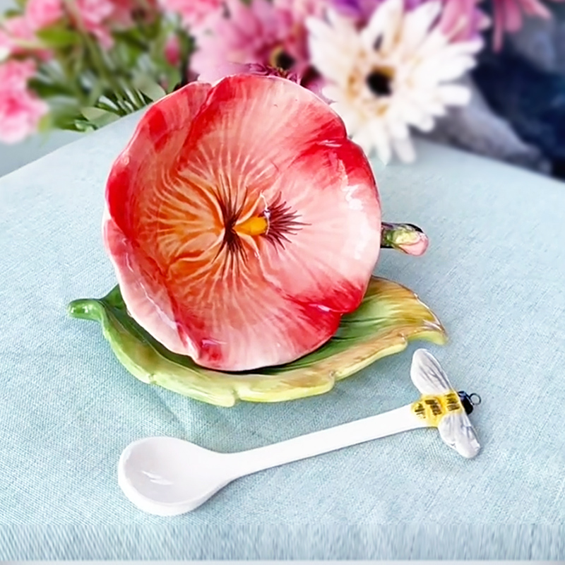 Ceramic Flower Coffee Cup with - огляд і ціна Coffee Or Tea Please