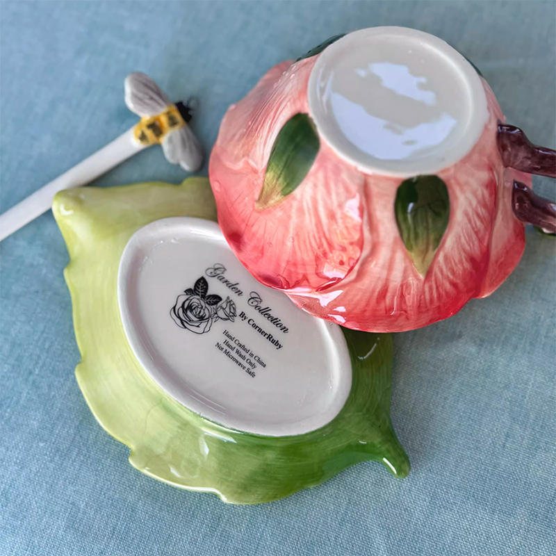 Ceramic Flower Coffee Cup with - огляд і ціна Coffee Or Tea Please