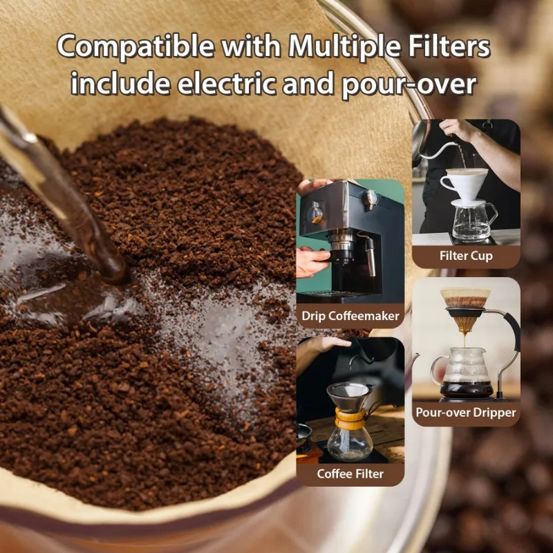 Wood Pulp 02 Cone Filter Pour  - огляд і ціна Coffee Tea Paper Cups